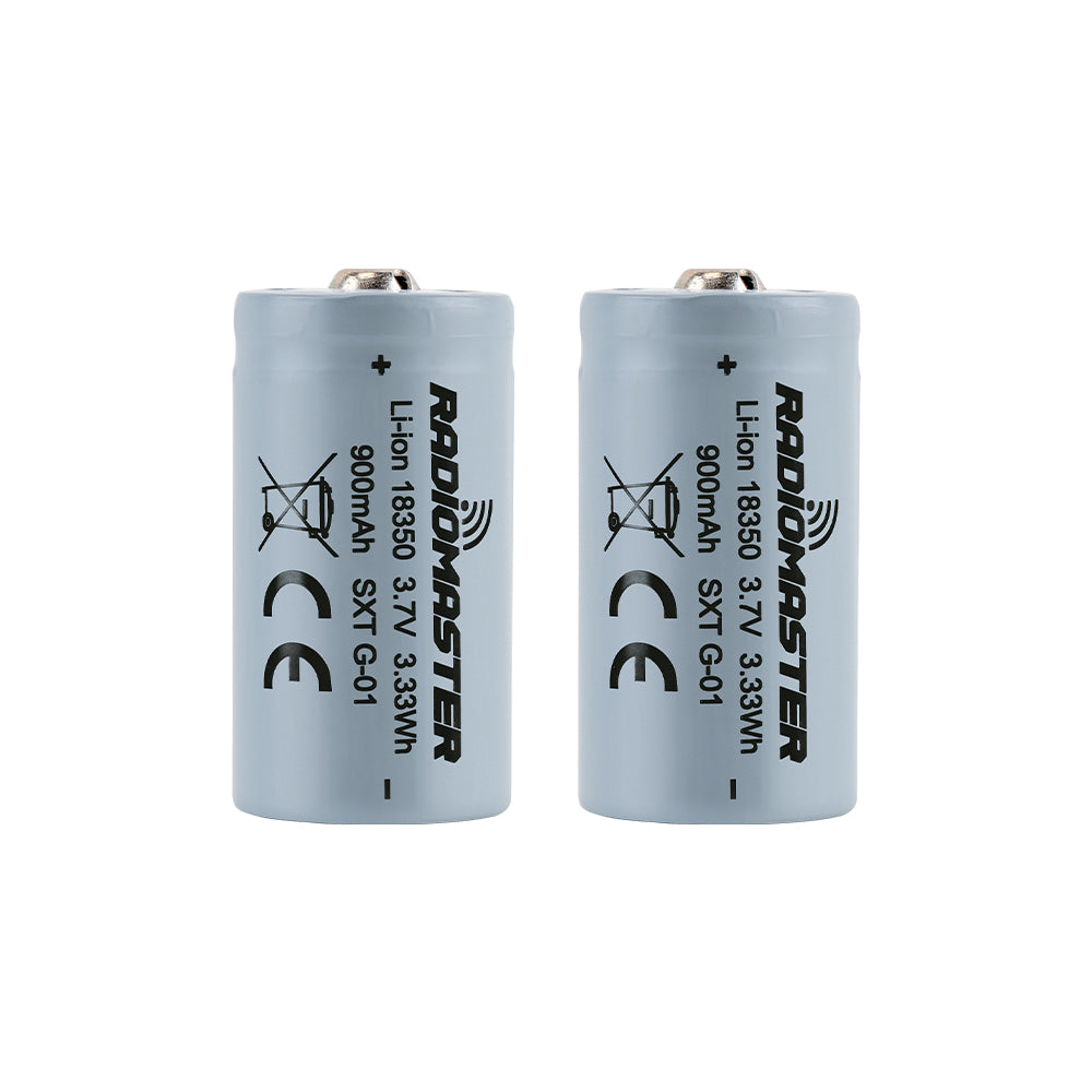 900mah 3.7v Li-ion 18350 Battery for Zorro Radio Controller (2pcs