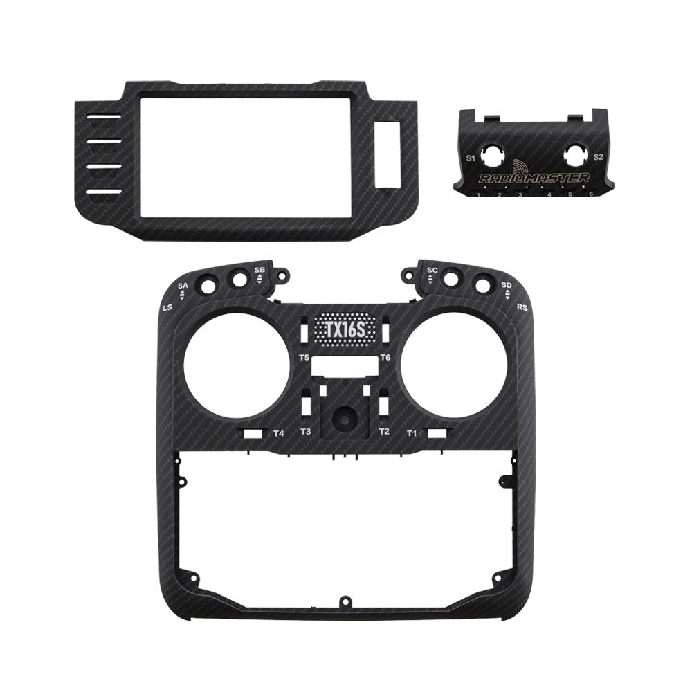 TX16S MKII Carbon Fiber Faceplate Set