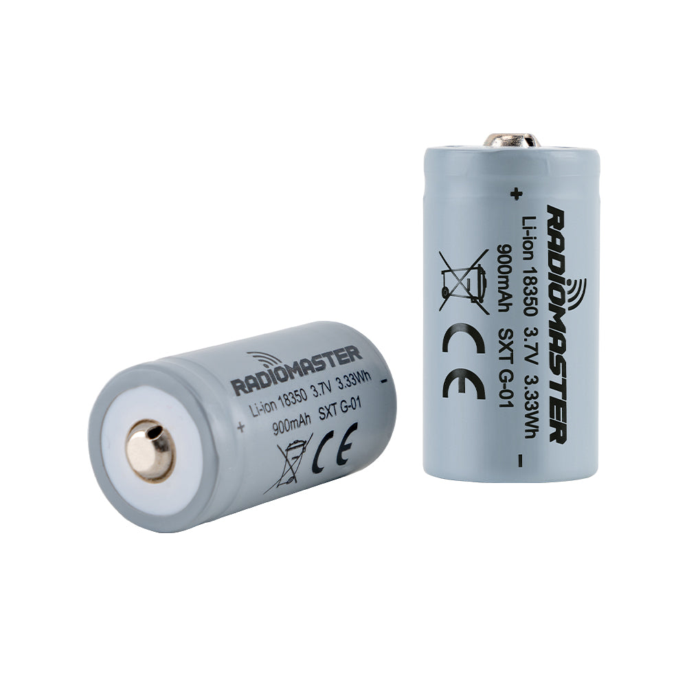900mah 3.7v Li-ion 18350 Battery for Zorro Radio Controller (2pcs