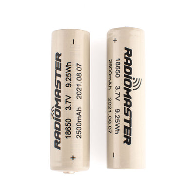 18650 Battery 2500mAh 3.7V for TX16S / TX12