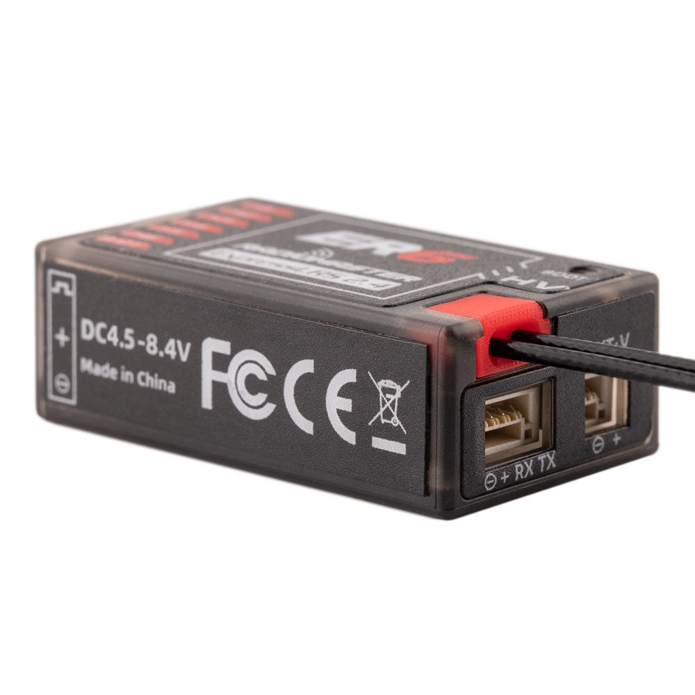 RadioMaster ER6 2.4GHz 6-Channel PWM ExpressLRS Receiver - Fixed-Wing Drone With Voltage Telemetry