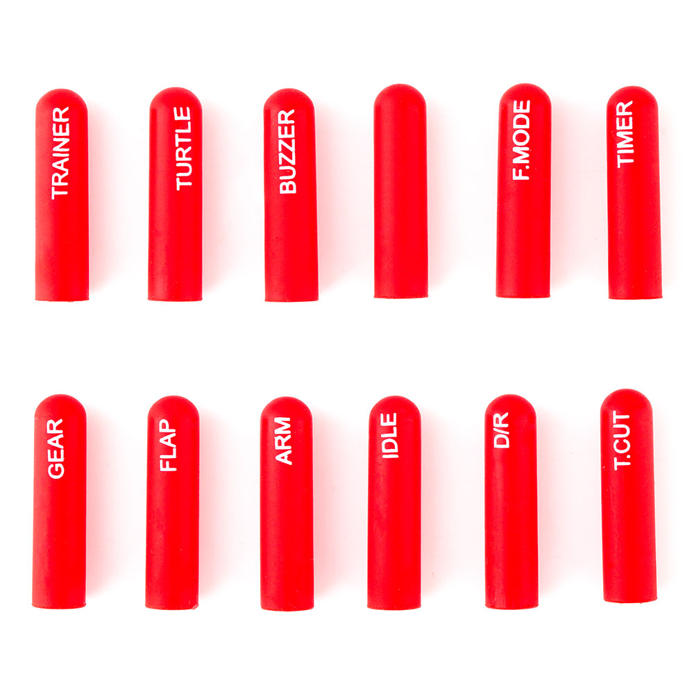 12pcs Labeled Silicon Switch Cover Set (Short/ Long) – RadioMaster RC