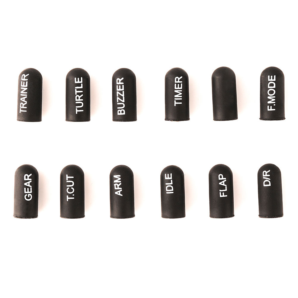 12pcs Labeled Silicon Switch Cover Set (Short/ Long) – RadioMaster RC