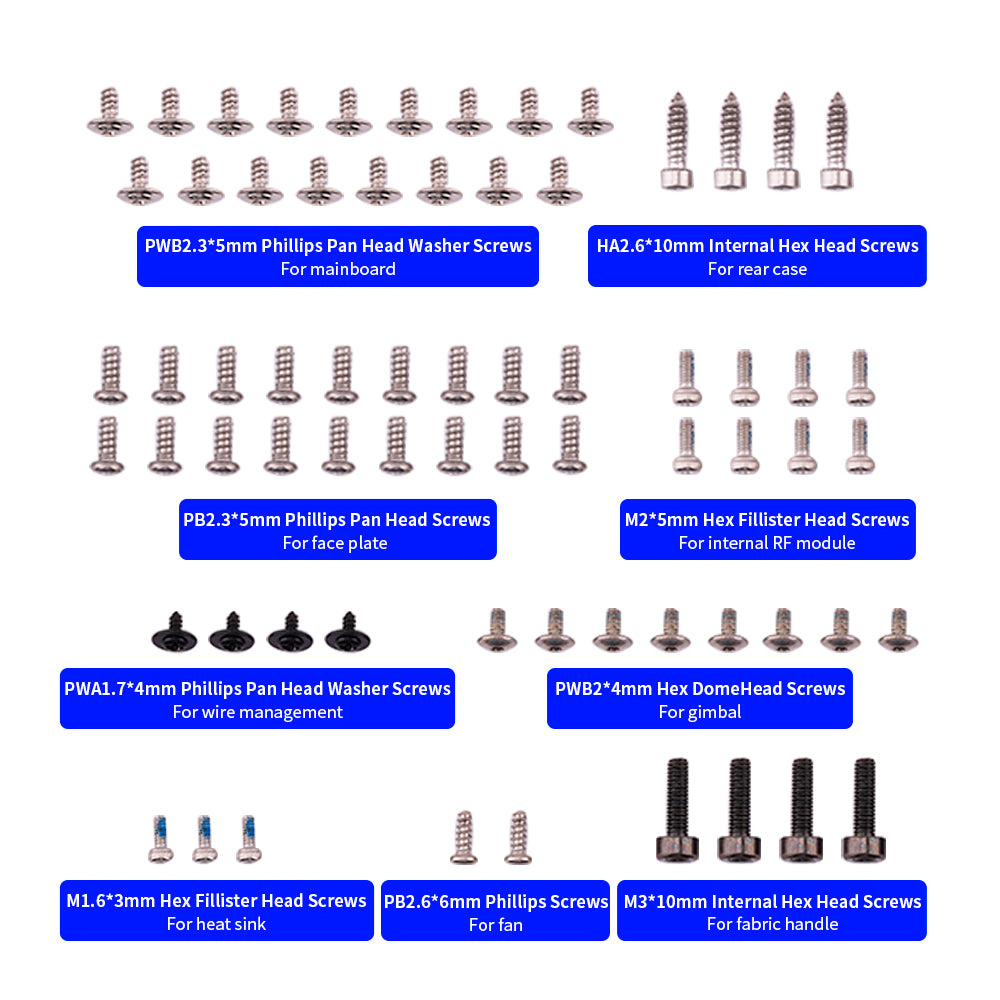 GX12 Radio Screw Set